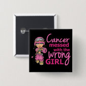 Krebs verwirrt mit dem falschen Brustkrebs des Button (Vorne & Hinten)