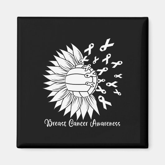 Krebs Volleyball Mama Oma Pink Ribbon Magnet (Vorne)