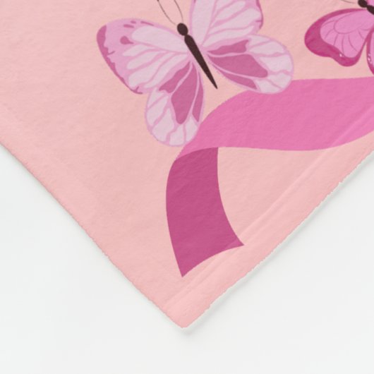 Krebs wählte das falsche Girl Pink Zitat aus Fleecedecke (Ecke)