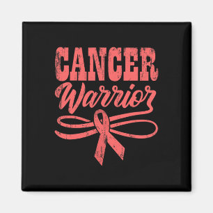 KREBS WARRIOR Weltkrebstag Geschenk Rosa Band 1 Magnet