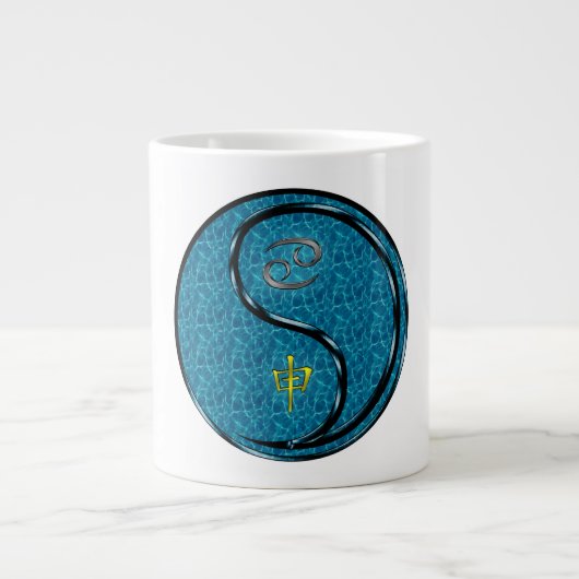 Krebs & Wasser-Affe Jumbo-Tasse (Vorderseite)