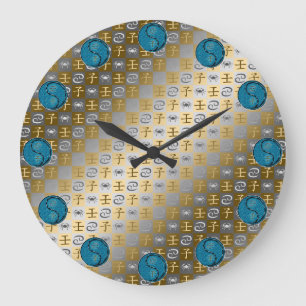 Krebs & Wasser-Ratte Große Wanduhr