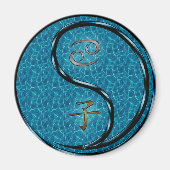 Krebs & Wasser-Ratte Magnet (Vorne)