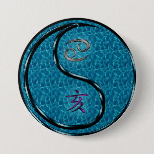 Krebs & Wasser-Schwein Button