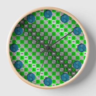 Krebs & Wasser Ziege Uhr