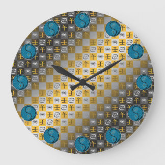 Krebs & Wasserpferd Große Wanduhr