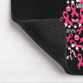 Krebs Weihnachtsbaum Pink Ribbon Kampf Bewusstsein Mousepad (Ecke)