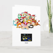 Krebs-Weihnachtskarte Feiertagskarte (Rückseite)