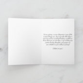 Krebs wird besser, du bist in meiner Gebetskarte Karte (Innenseite)