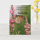 Krebs wird gut unterstützt durch Schmetterlingsmus Karte (Gelbe Blume)