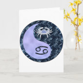 Krebs Yin Yang Karte (Gelbe Blume)