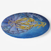 Krebs Zodiac Astrologie Design Horoskop Pappteller (Schrägansicht)