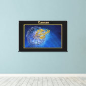 Krebs Zodiac Astrologie Design Leinwanddruck (Insitu (Holzboden))