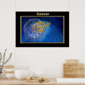 Krebs Zodiac Astrologie Design Poster (Küche)