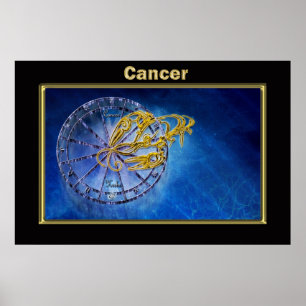 Krebs Zodiac Astrologie Design Poster