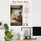 Krebs | Zodiac Astrology Foto Newspapier Poster (Heimbüro)