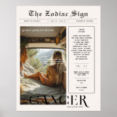 Krebs | Zodiac Astrology Foto Newspapier Poster (Vorne)