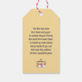 Krebs Zodiac Charm - Adorable Crab Capped Bunny Geschenkanhänger (Rückseite)