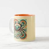 Krebs Zodiac Coffee Tasse Retro Design (Vorderseite Links)