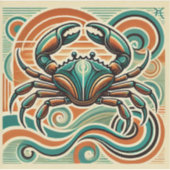 Krebs Zodiac Custom-Cut Vinyl Sticker (Vorderseite)