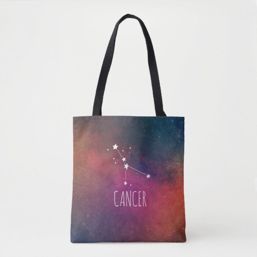 Krebs Zodiac Galaxie Tasche (Vorderseite)