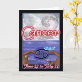 Krebs Zodiac Geburtstagskarte Karte (Gelbe Blume)