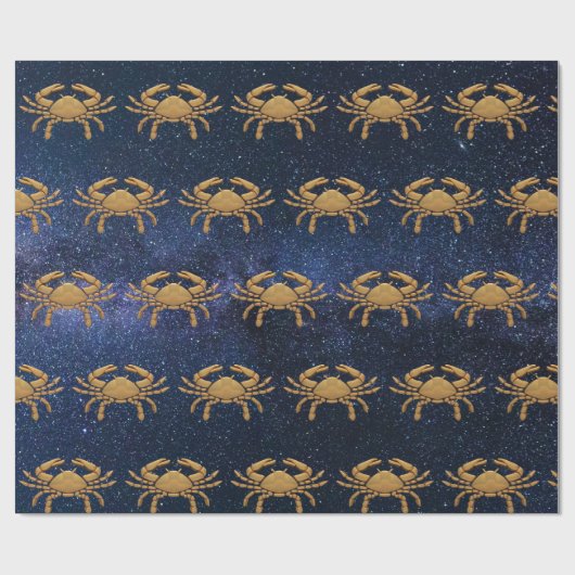 Krebs Zodiac Geschenkpapier (Flach)