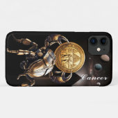 Krebs, Zodiac, Gold, Geburt, Design, hübsch Case-Mate iPhone Hülle (Rückseite (Horizontal))