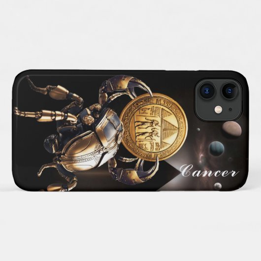 Krebs, Zodiac, Gold, Geburt, Design, hübsch Case-Mate iPhone Hülle (Rückseite (Horizontal))