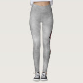 Krebs Zodiac in Ruby Gemstone Leggings (Vorderseite)