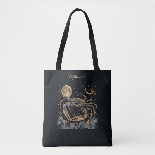 Krebs Zodiac Krebs Horoskop Sign Tote Bag Tasche (Vorderseite)