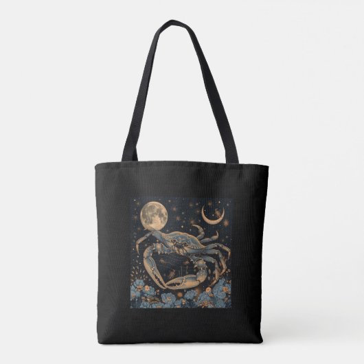 Krebs Zodiac Krebs Horoskop Sign Tote Bag Tasche (Rückseite)