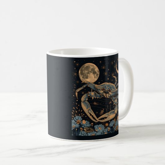Krebs Zodiac Krebs Horoskop Signieren Kaffeepause  Kaffeetasse (VorderseiteRechts)