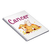 Krebs Zodiac Kuh Png, Niedlicher Krebs Notizblock (Rechte Seite)