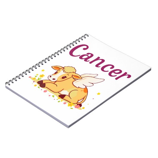 Krebs Zodiac Kuh Png, Niedlicher Krebs Notizblock (Linke Seite)