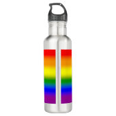 Krebs Zodiac LGBTQ Pride Rainbow Astrologie Design Edelstahlflasche (Rückseite)