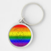 Krebs Zodiac LGBTQ Pride Rainbow Astrologie Design Schlüsselanhänger (Vorne)