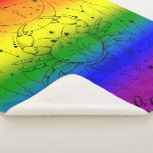 Krebs Zodiac LGBTQ Pride Rainbow Astrologie Design Sherpadecke (3/4)