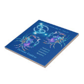 Krebs Zodiac Personalisiert Fliese (Seite)