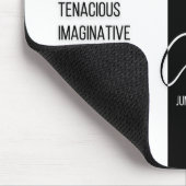 Krebs Zodiac-Schild Mousepad, Black & White Mousepad (Ecke)