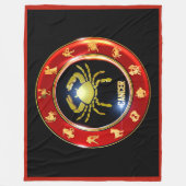 Krebs Zodiac Sign Astrologie Fleece Blanket (Vorderseite)