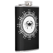 Krebs Zodiac Sign Crab Cosmic Sternexplosion Desig Flachmann (Rechts)