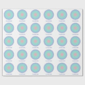 Krebs Zodiac Sign Stilvolle Gradient Geschenkpapier (Flach)