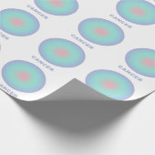 Krebs Zodiac Sign Stilvolle Gradient Geschenkpapier (Ecke)