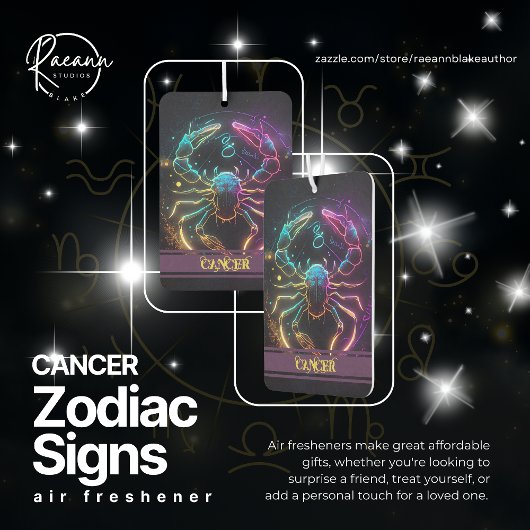 Krebs Zodiac Signs Celestial Air Freshener Autolufterfrischer