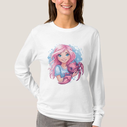 Krebs Zodiac Spirit T-Shirt (Vorderseite)