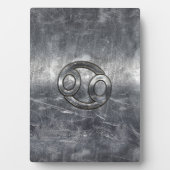 Krebs-Zodiac-Symbol im Industriestil Fotoplatte (Vorderseite)