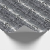 Krebs-Zodiac-Symbol im Industriestil Geschenkpapier (Ecke)