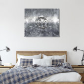 Krebs-Zodiac-Symbol im Industriestil Leinwanddruck (Insitu (Schlafzimmer))