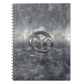 Krebs-Zodiac-Symbol im Industriestil Notizblock (Vorderseite)